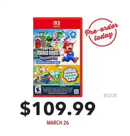 GameStop Super Mario Bros. Wonder offer