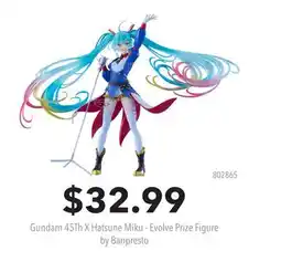 GameStop Gundam 45Th X Hatsune Miku - Evolve Prize Figure by Banpresto offer