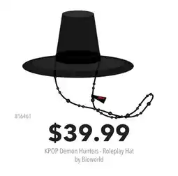 GameStop KPOP Demon Hunters - Roleplay Hat by Bioworld offer