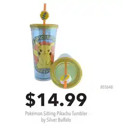GameStop Pokémon Sitting Pikachu Tumbler by Silver Buffalo offer