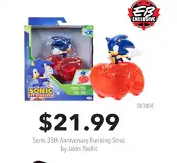 GameStop Sonic 35th Anniversary Running Sonic by Jakks Pacific offer