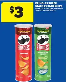 Real Canadian Superstore PRINGLES SUPER STACK POTATO CHIPS, 148/156 G offer