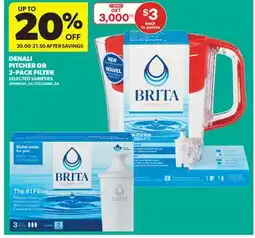 Real Canadian Superstore DENALI PITCHER OR 3-PACK FILTER offer