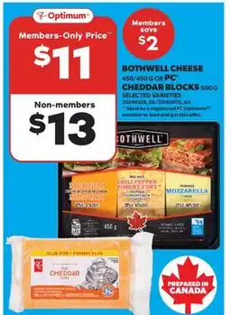 Real Canadian Superstore BOTHWELL CHEESE, 450/450 G OR PC CHEDDAR BLOCKS offer