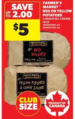 Real Canadian Superstore FARMER'S MARKET RED OR YELLOW POTATOES, 10 LB offer