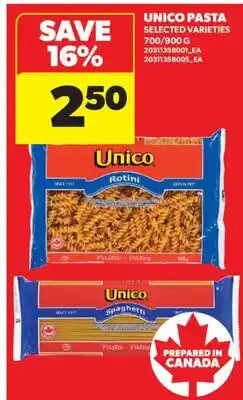 Real Canadian Superstore UNICO PASTA, 700/900 G offer