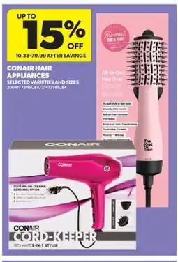 Real Canadian Superstore CONAIR HAIR APPLIANCES offer