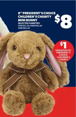 Real Canadian Superstore 8 PRESIDENT'S CHOICE CHILDREN'S CHARITY MINI BUNNY offer