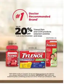 Real Canadian Superstore TYLENOL PAIN AND CCFS PRODUCTS offer