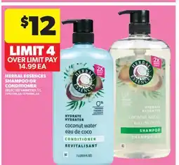 Real Canadian Superstore HERBAL ESSENCES SHAMPOO OR CONDITIONER offer