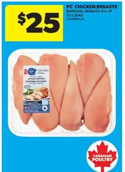 Real Canadian Superstore PC CHICKEN BREASTS, 6'S, UP TO offer