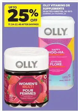 Real Canadian Superstore OLLY VITAMINS OR SUPPLEMENTS, 50-90' S offer