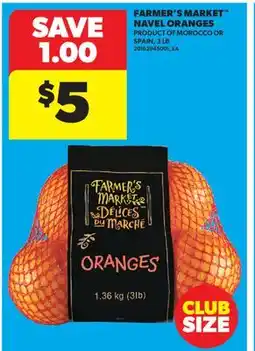 Real Canadian Superstore FARMER'S MARKET NAVEL ORANGES, 3 LB offer
