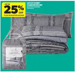 Real Canadian Superstore LIFE AT HOME COMFORTER SET offer