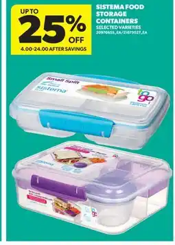 Real Canadian Superstore SISTEMA FOOD STORAGE CONTAINERS offer