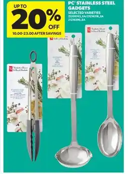 Real Canadian Superstore PC STAINLESS STEEL GADGETS offer