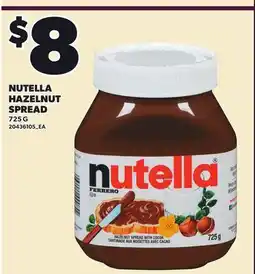 Loblaws NUTELLA HAZELNUT SPREAD offer