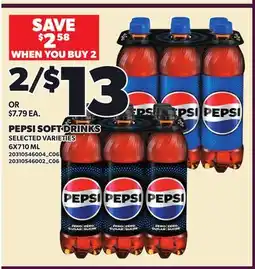 Loblaws PEPSI SOFT DRINKS offer