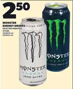 Loblaws MONSTER ENERGY DRINKS offer