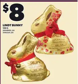 Loblaws LINDT BUNNY offer