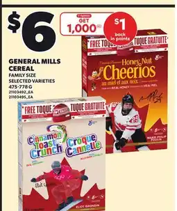 Loblaws GENERAL MILLS CEREAL offer