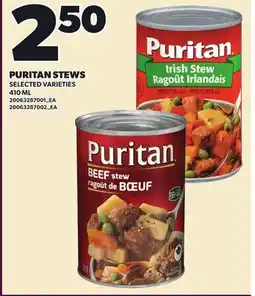 Loblaws PURITAN STEWS offer