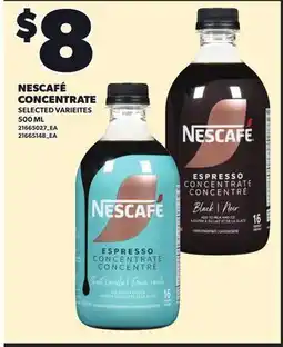 Loblaws NESCAFÉ CONCENTRATE offer