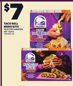 Loblaws TACO BELL MENU KITS offer