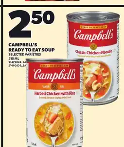 Loblaws CAMPBELL'S READY TO EAT SOUP offer