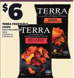 Loblaws TERRA VEGETABLE CHIPS offer