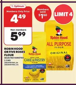 Loblaws ROBIN HOOD OR FIVE ROSES FLOUR offer