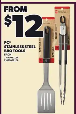 Loblaws PC STAINLESS STEEL BBQ TOOLS offer