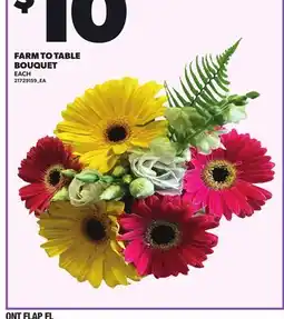 Loblaws FARM TO TABLE BOUQUET offer