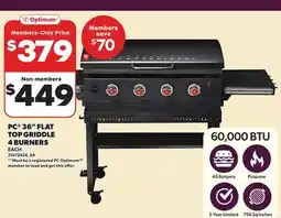Loblaws PC 36 FLAT TOP GRIDDLE 4 BURNERS offer