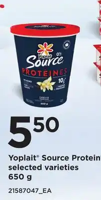 Loblaws YOPLAIT SOURCE PROTEIN offer