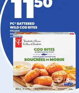 Loblaws PC BATTERED WILD COD BITES offer