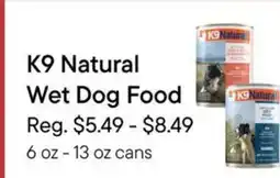 Petvalu K9 Natural Wet Dog Food offer
