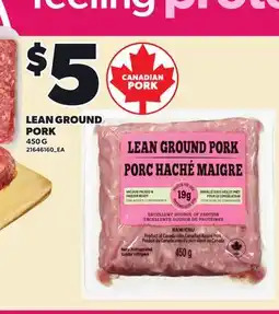 Loblaws LEAN GROUND PORK offer