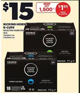 Loblaws KICKING HORSE K-CUPS, 10'S offer