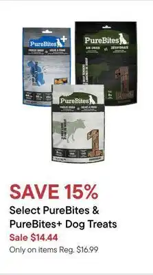 Petvalu Select PureBites & PureBites+ Dog Treats offer