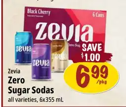 Farm Boy Zevia Zero Sugar Sodas offer
