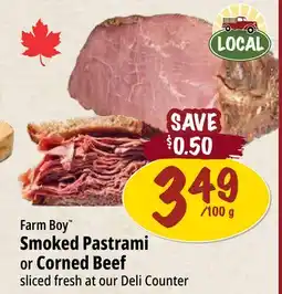 Farm Boy Farm Boy Smoked Pastrami or Corned Beef offer