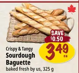 Farm Boy Crispy & Tangy Sourdough Baguette fresh by offer