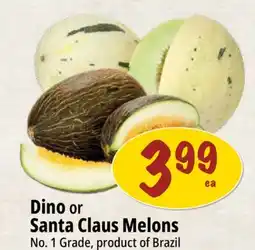 Farm Boy Dino or Santa Claus Melons offer