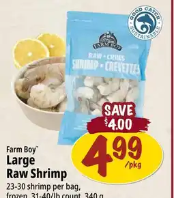 Farm Boy Farm Boy Large Raw Shrimp offer