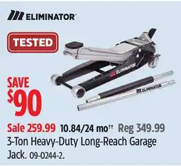 Canadian Tire MotoMaster 3-Ton Heavy-Duty Long-Reach Garage Jack offer