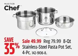 Canadian Tire 8-Qt Stainless-Steel Pasta Pot Set, 4-Pc offer
