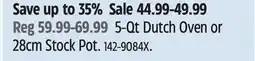 Canadian Tire 5-Qt Dutch Oven or 28cm Stock Pot offer