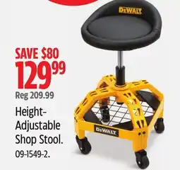 Canadian Tire DEWALT Height- Adjustable Shop Stool offer