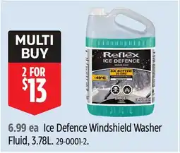 Canadian Tire Reflex Ice Defence Windshield Washer Fluid, 3.78L offer